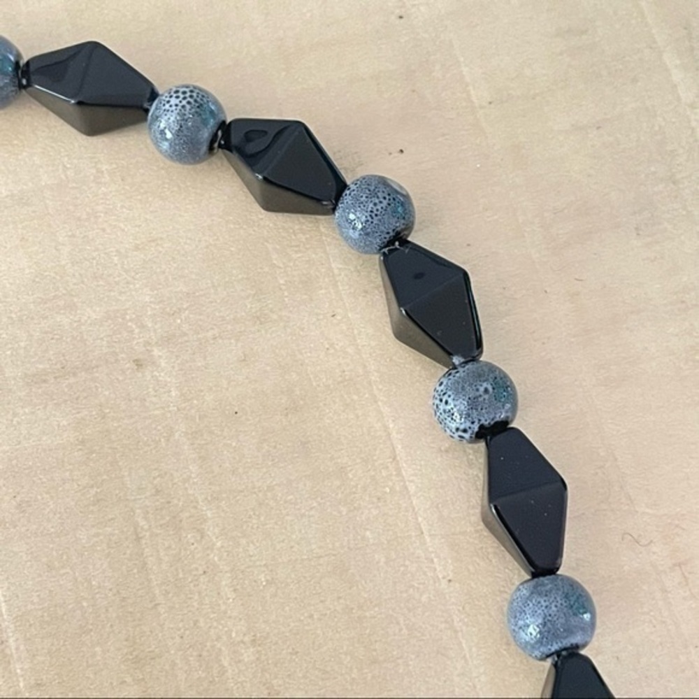 Artisan Handmade Amethyst Aventurine Pastel Necklace 19” Retro Gemstone - Picture 3 of 9